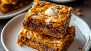 Indulgent Nutella Pumpkin Blondies