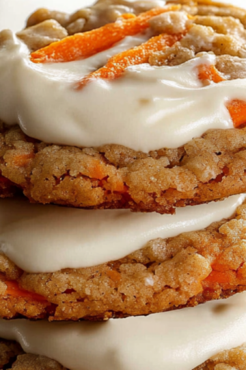 Carrot Cake Cookies with Cream Cheese Frosting