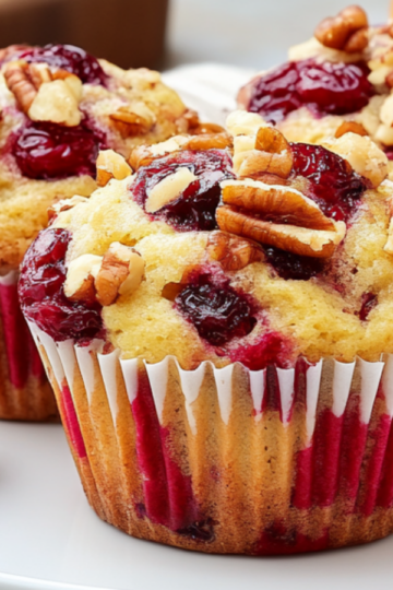 Cranberry Orange Pecan Muffins