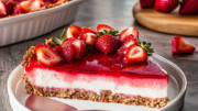 Strawberry Pretzel Cheesecake