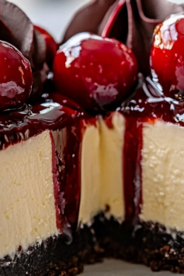 Decadent Black Forest Cheesecake