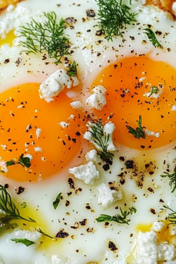Crispy Feta Fried Eggs