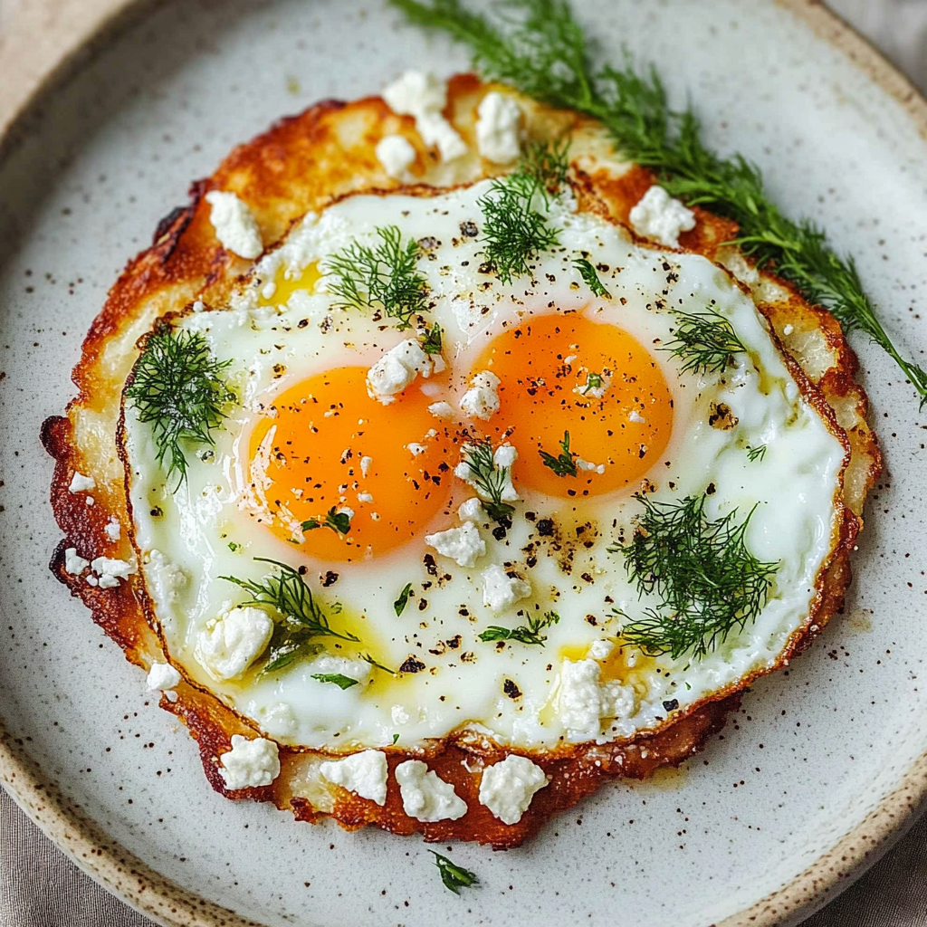 Crispy Feta Fried Eggs Recipe: A Delicious Breakfast Delight