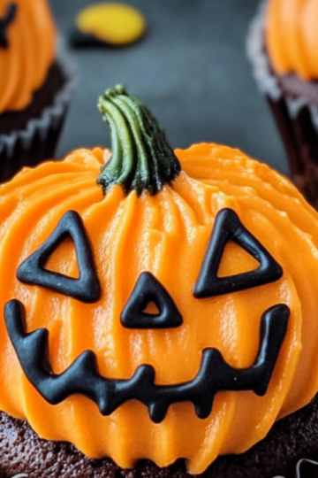 Jack-o-Lantern Cupcakes