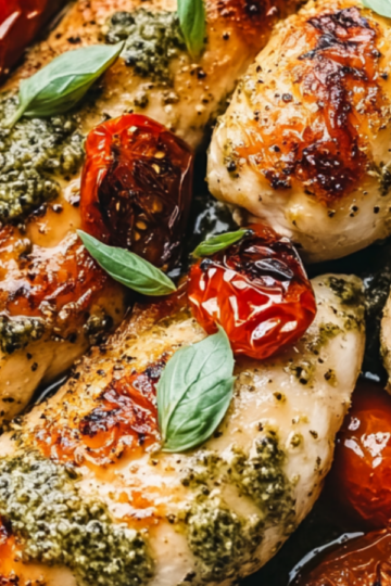 Creamy pesto chicken