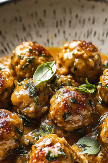 Crockpot garlic butter meatballs