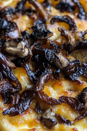 Caramelized onion mac cheese