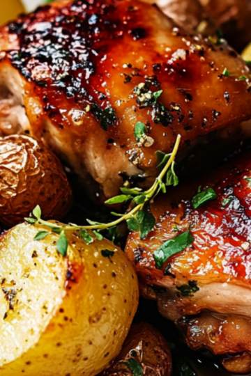 Chicken thighs with potatoes