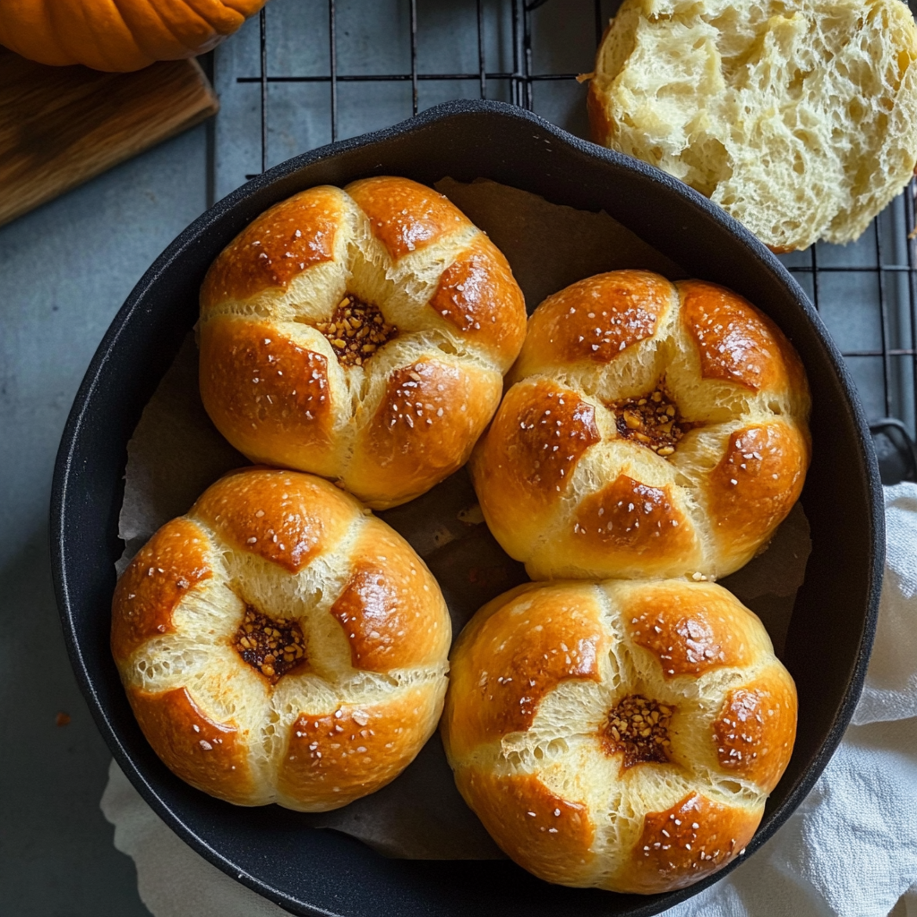 Pumpkin Bread Bowls Recipe