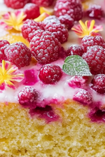 Raspberry Lemon Loaf Cake