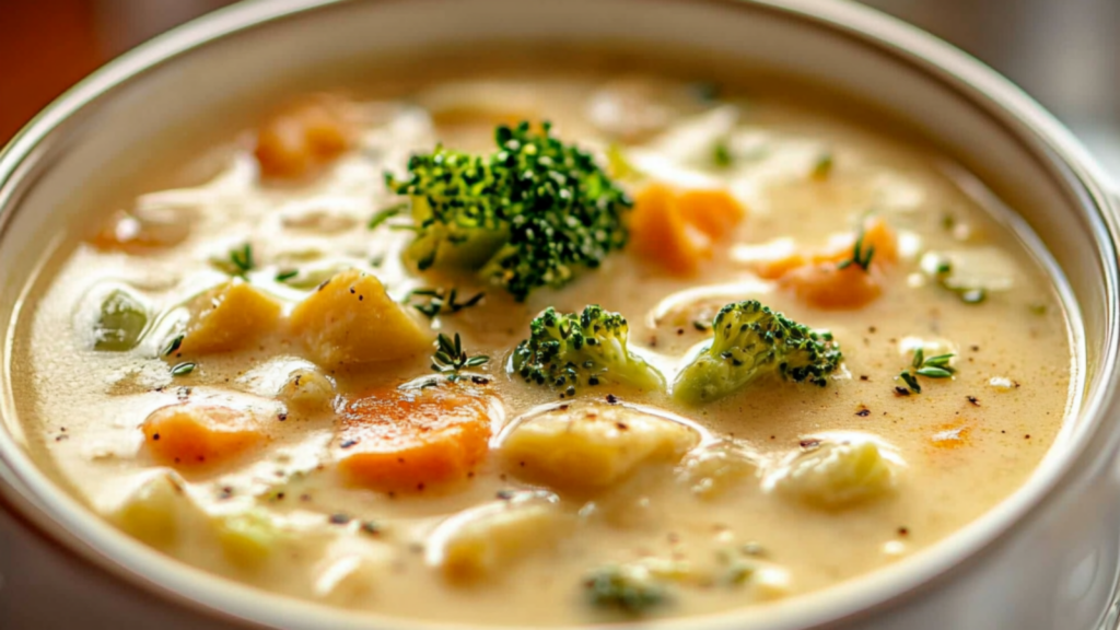 Creamy Slow Cooker Vegetable Soup