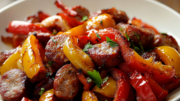Simple Baked Sausage and Peppers Recipe