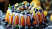 Zesty Lemon Blueberry Bundt Cake
