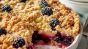 Apple Blackberry Crumble Cake Recipe