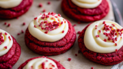 Red Velvet Cookies with Cream Cheese Frosting