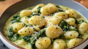 And Easy 30-Minute Pesto Gnocchi with Spinach & Artichokes