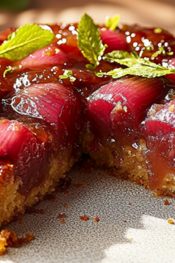 Rhubarb Upside Down Cake Recipe