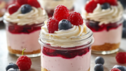 Cherry Cheesecake in a Jar