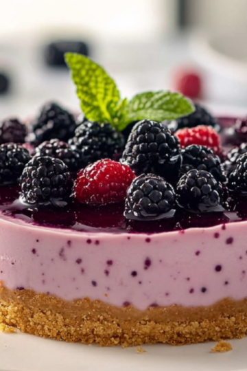 No Bake Berry Cheesecake