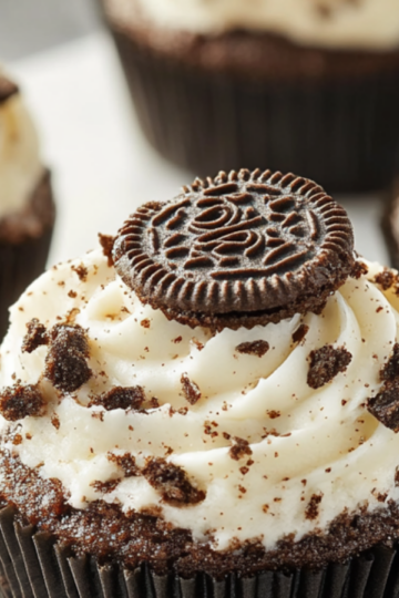 Peppermint Oreo Mini Cheesecakes