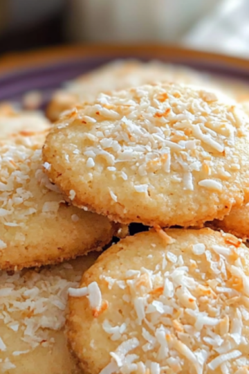 Toasted Coconut Shortbread Cookies