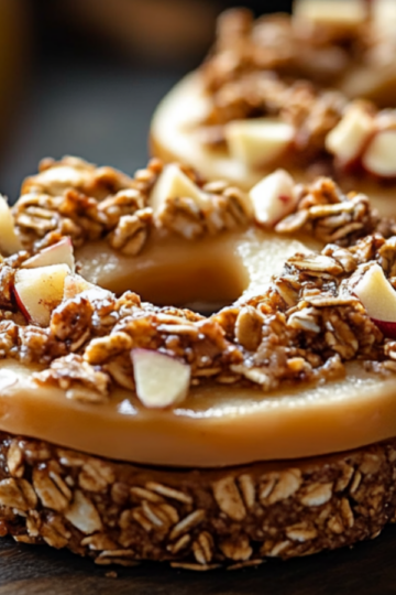 Peanut Butter Granola Apple Rings: A Crunchy, Healthy Snack