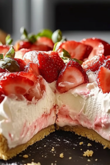 No-Bake Strawberry Cream Pie: Easy & Delicious
