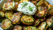 Crispy Zucchini Garlic Bites