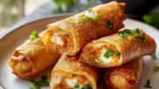 Crispy Baked Cream Cheese Rangoon Rolls