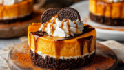 Mini Pumpkin Oreo Cheesecakes