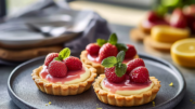 Strawberry Mascarpone Tartlets with Lemon Curd
