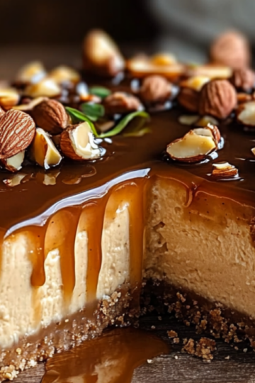 Almond Crust Caramel Cheesecake: A Decadent Dessert