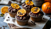 Chocolate Orange Cardamom Muffins