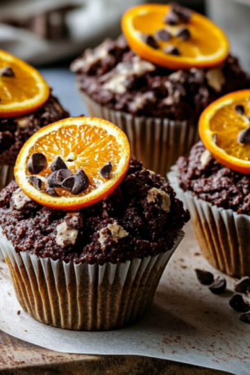 Chocolate Orange Cardamom Muffins