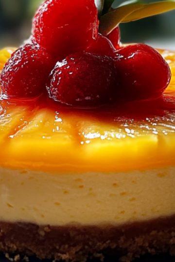 Pineapple Upside-Down Cheesecake Delight