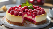 Raspberry Goat Cheese Cheesecake