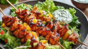 Grilled BBQ Chicken Skewer Salad: A Fresh and Flavorful Summer Dish