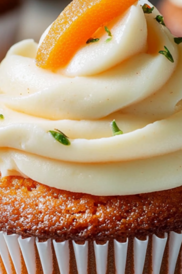 Carrot Cupcakes with Zesty Orange Icing