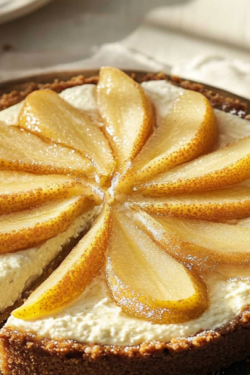 Pear and Ricotta Cheesecake