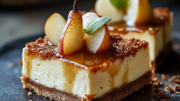 Pear Mousse Cheesecake Bars: A Creamy, Fruity Delight