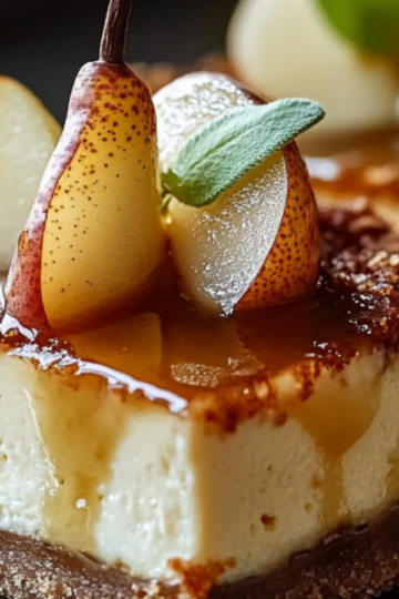 Pear Mousse Cheesecake Bars: A Creamy, Fruity Delight