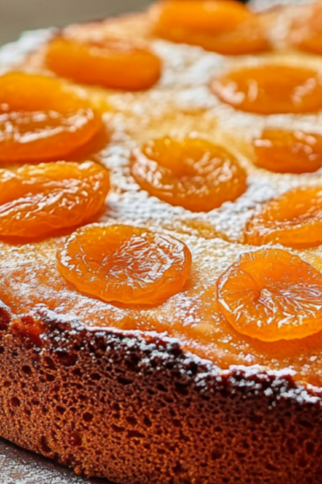 Moist Dried Apricot Almond Cake