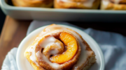 Peach Cobbler Cinnamon Rolls