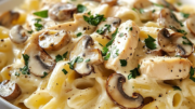Creamy Chicken Mushroom Pasta Recipe