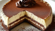 Tiramisu Cheesecake with Chocolate Espresso Cream