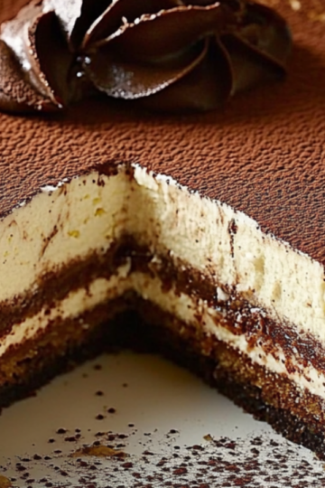 Tiramisu Cheesecake with Chocolate Espresso Cream