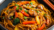 & Easy Vegetable Lo Mein