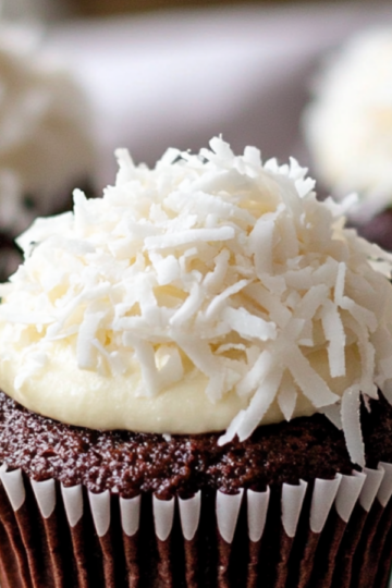 Coconut Chocolate Easter Cupcakes