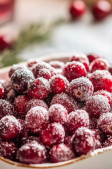 Sparkling Sugared Cranberries