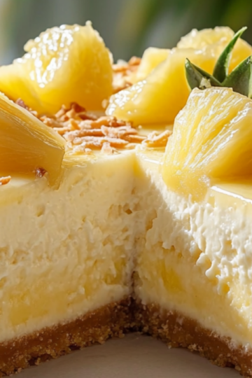 Coconut Pineapple Cheesecak